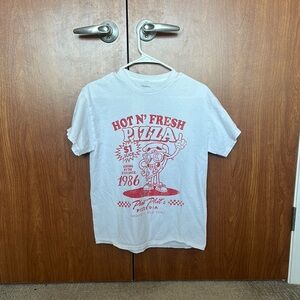 White New York Pizza T-Shirt